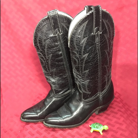 Laredo, ladies cowboy boots Black  size 6 1/2 M - Picture 1 of 3